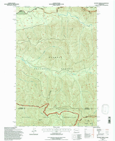United States Geological Survey Matheny Ridge, WA (1995, 24000-Scale) digital map