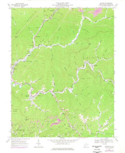 United States Geological Survey Matheny, WV (1967, 24000-Scale) digital map