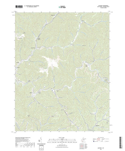 United States Geological Survey Matheny, WV (2023, 24000-Scale) digital map