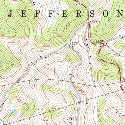 United States Geological Survey Mather, PA (1961, 24000-Scale) digital map