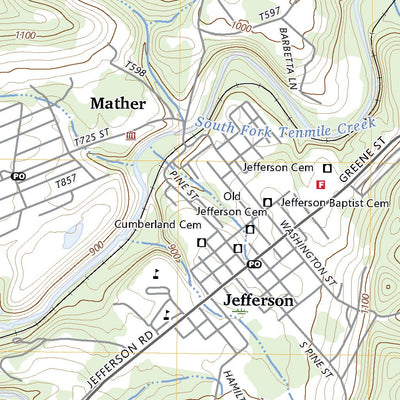 United States Geological Survey Mather, PA (2023, 24000-Scale) digital map