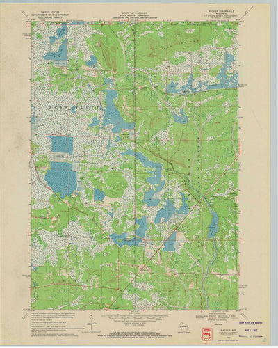 United States Geological Survey Mather, WI (1970, 24000-Scale) digital map