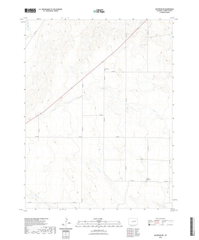 United States Geological Survey Matheson NE, CO (2022, 24000-Scale) digital map