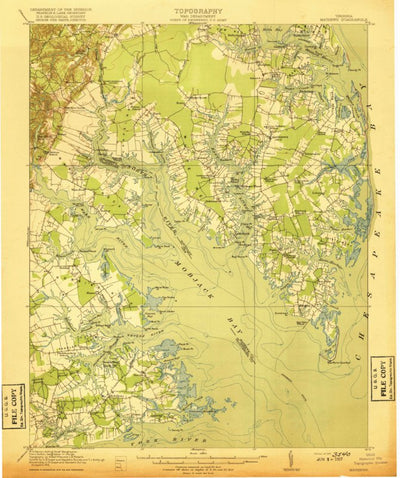 United States Geological Survey Mathews, VA (1917, 62500-Scale) digital map