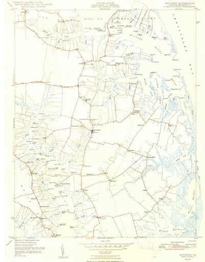 United States Geological Survey Mathews, VA (1948, 24000-Scale) digital map