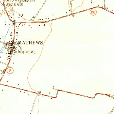 United States Geological Survey Mathews, VA (1948, 24000-Scale) digital map
