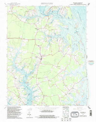 United States Geological Survey Mathews, VA (1965, 24000-Scale) digital map