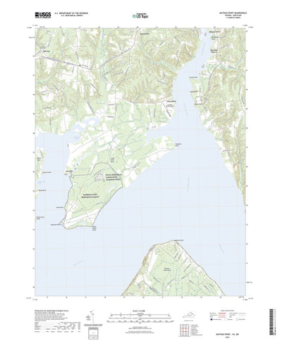United States Geological Survey Mathias Point, VA (2022, 24000-Scale) digital map