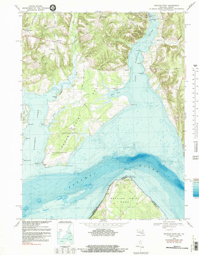 United States Geological Survey Mathias Point, VA-MD (1968, 24000-Scale) digital map