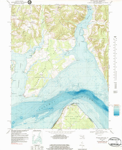 United States Geological Survey Mathias Point, VA-MD (1982, 24000-Scale) digital map
