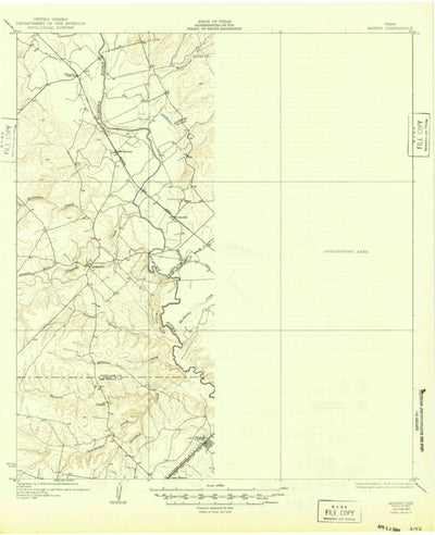 United States Geological Survey Mathis, TX (1927, 62500-Scale) digital map
