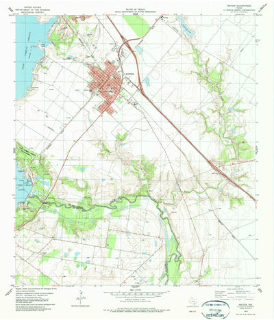 United States Geological Survey Mathis, TX (1979, 24000-Scale) digital map