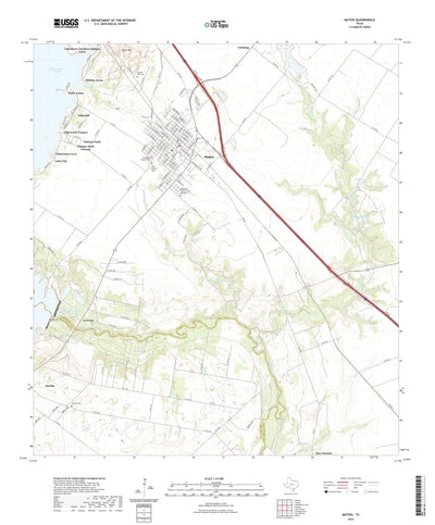 United States Geological Survey Mathis, TX (2022, 24000-Scale) digital map