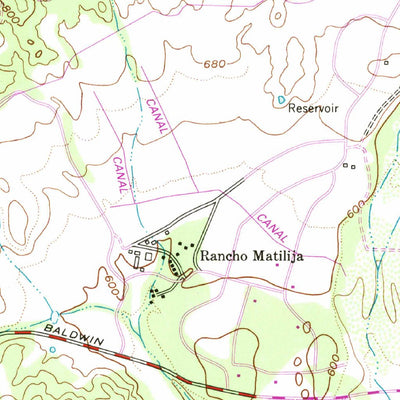 United States Geological Survey Matilija, CA (1952, 24000-Scale) digital map