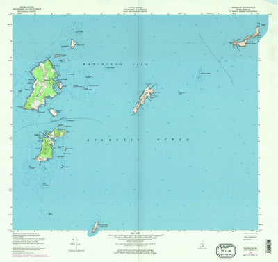 United States Geological Survey Matinicus, ME (1953, 24000-Scale) digital map