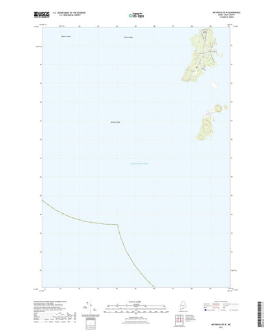 United States Geological Survey Matinicus OE W, ME (2021, 24000-Scale) digital map