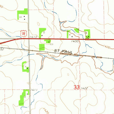 United States Geological Survey Matlock, IA (1964, 24000-Scale) digital map