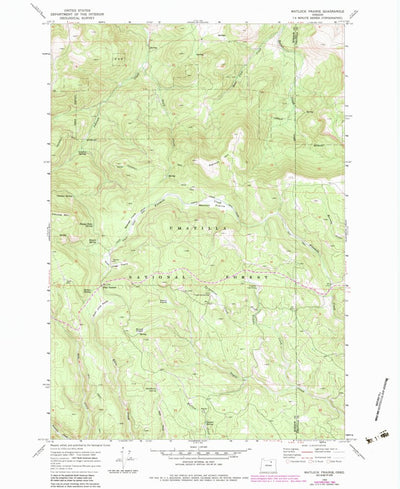 United States Geological Survey Matlock Prairie, OR (1969, 24000-Scale) digital map