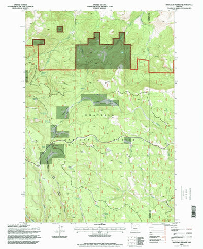 United States Geological Survey Matlock Prairie, OR (1995, 24000-Scale) digital map