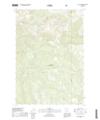 United States Geological Survey Matlock Prairie, OR (2020, 24000-Scale) digital map