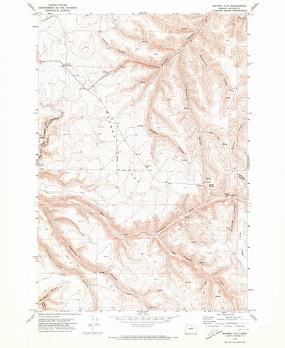 United States Geological Survey Matney Flat, OR (1970, 24000-Scale) digital map