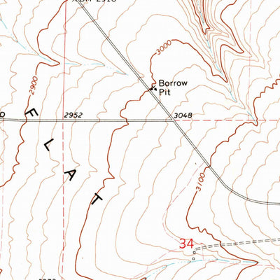 United States Geological Survey Matney Flat, OR (1970, 24000-Scale) digital map