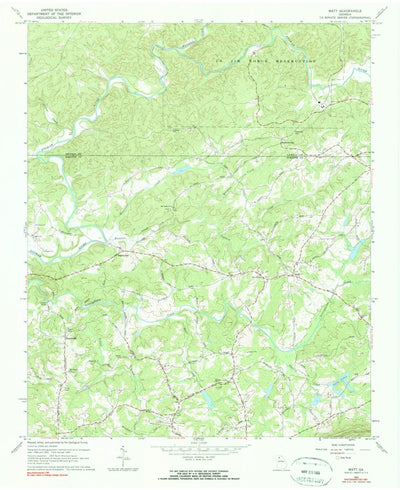 United States Geological Survey Matt, GA (1964, 24000-Scale) digital map