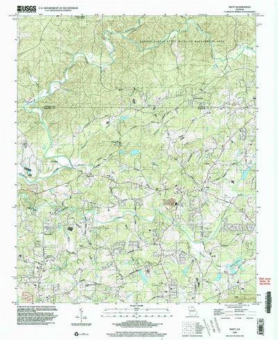 United States Geological Survey Matt, GA (1999, 24000-Scale) digital map