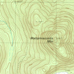 United States Geological Survey Mattamiscontis Mountain, ME (1988, 24000-Scale) digital map