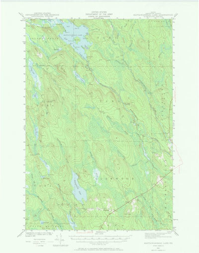 United States Geological Survey Mattawamkeag Lake, ME (1941, 62500-Scale) digital map