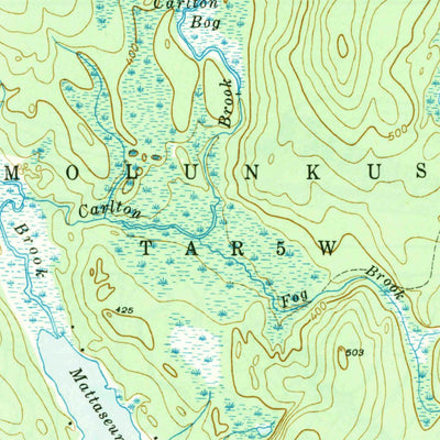 United States Geological Survey Mattawamkeag, ME (1942, 62500-Scale) digital map