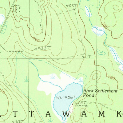 United States Geological Survey Mattawamkeag, ME (1988, 24000-Scale) digital map