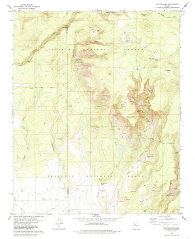 United States Geological Survey Matterhorn, AZ (1979, 24000-Scale) digital map