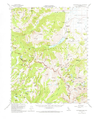 United States Geological Survey Matterhorn Peak, CA (1956, 62500-Scale) digital map