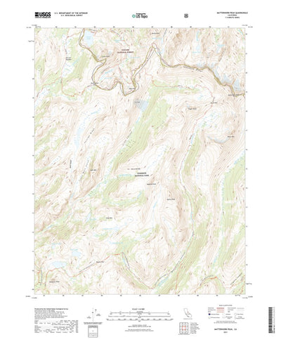 United States Geological Survey Matterhorn Peak, CA (2021, 24000-Scale) digital map