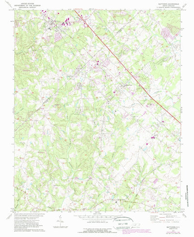 United States Geological Survey Matthews, NC (1971, 24000-Scale) digital map