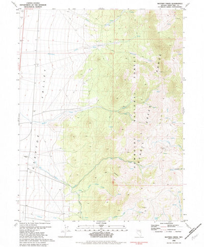 United States Geological Survey Mattier Creek, NV (1982, 24000-Scale) digital map