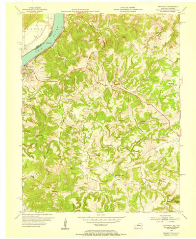 United States Geological Survey Mattingly, KY-IN (1953, 24000-Scale) digital map