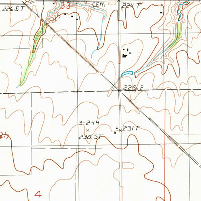 United States Geological Survey Mattoon East, IL (1984, 24000-Scale) digital map