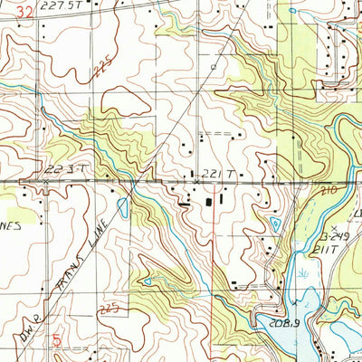 United States Geological Survey Mattoon West, IL (1984, 24000-Scale) digital map