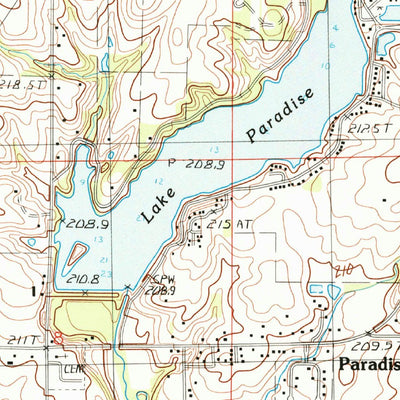 United States Geological Survey Mattoon West, IL (1984, 24000-Scale) digital map