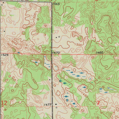 United States Geological Survey Mattoon, WI (1973, 24000-Scale) digital map