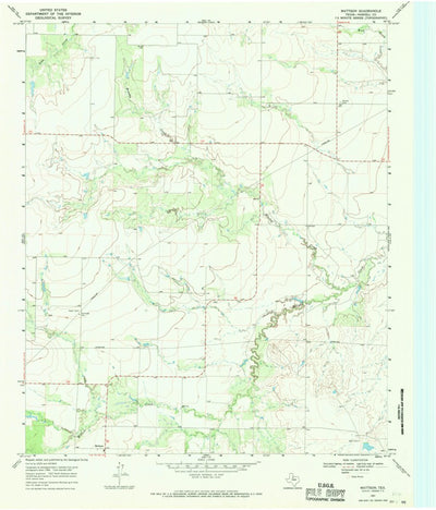 United States Geological Survey Mattson, TX (1967, 24000-Scale) digital map