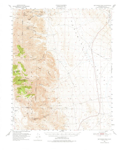 United States Geological Survey Maturango Peak, CA (1951, 62500-Scale) digital map