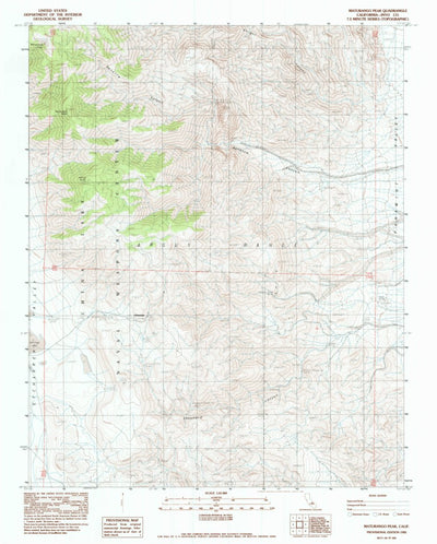 United States Geological Survey Maturango Peak, CA (1982, 24000-Scale) digital map