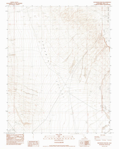 United States Geological Survey Maturango Peak NE, CA (1982, 24000-Scale) digital map