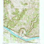 United States Geological Survey Mauckport, IN-KY (1970, 24000-Scale) digital map