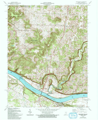 United States Geological Survey Mauckport, IN-KY (1970, 24000-Scale) digital map