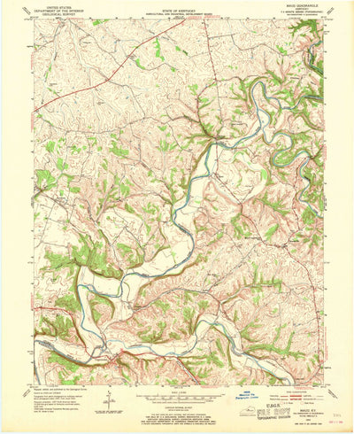 United States Geological Survey Maud, KY (1953, 24000-Scale) digital map