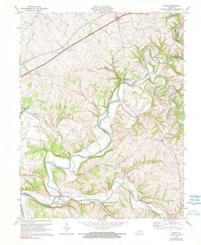 United States Geological Survey Maud, KY (1972, 24000-Scale) digital map